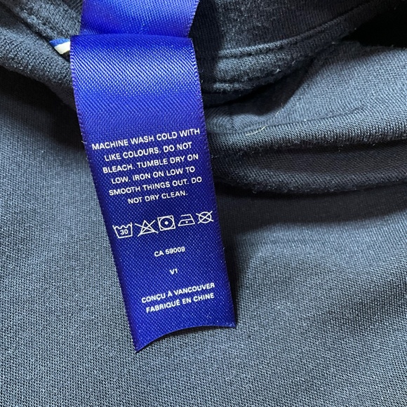 KIT AND ACE Modal Blend w/ Wool Brushed Crew Neck Long Sleeve Tee Navy Sz S - Picture 9 of 10